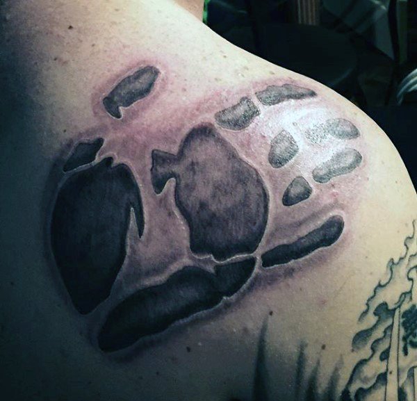 55款各式各样的人手掌印纹身图案