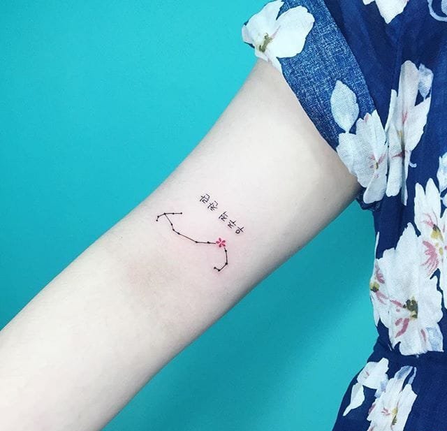 很清纯的小清新纹身图案
