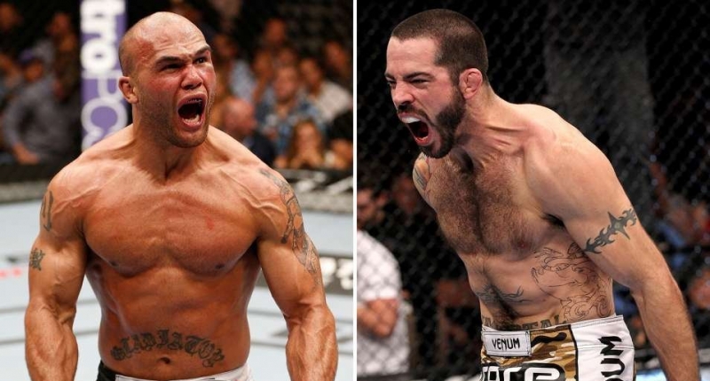 UFC无限制综合格斗赛场上的选手纹身图案