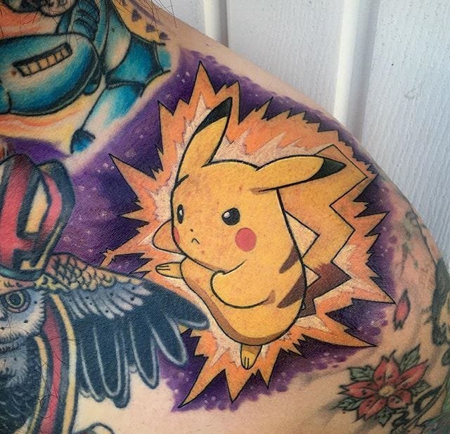 15款各种造型的皮卡丘纹身图案缩略频道推荐图