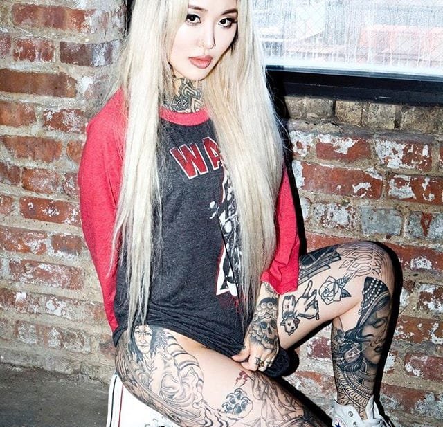 超性感的欧美纹身美女图