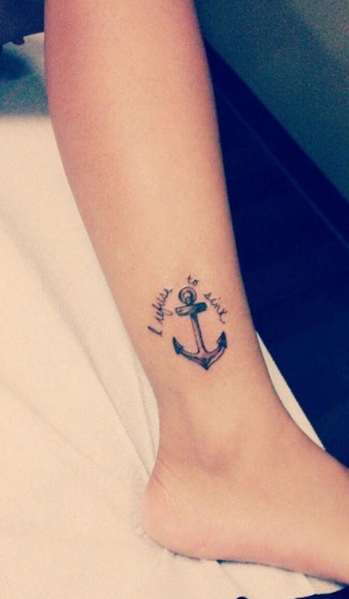 脚踝处的世界地图纹身图案