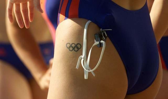 奥运会五环标志纹身图案