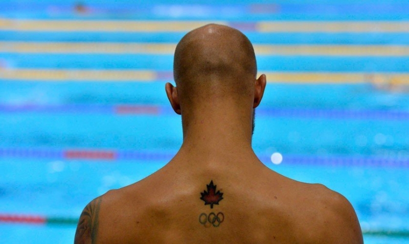 奥运会五环标志纹身图案