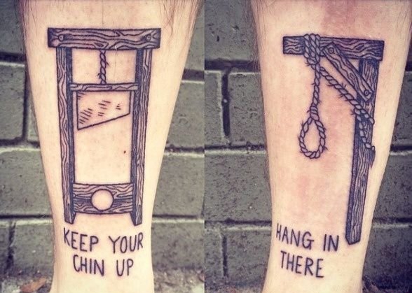 好闺蜜侧肋上相呼应的月亮和太阳纹身图案