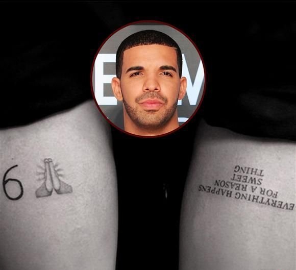 黑灰色十字架吊坠祈祷之手纹身图案