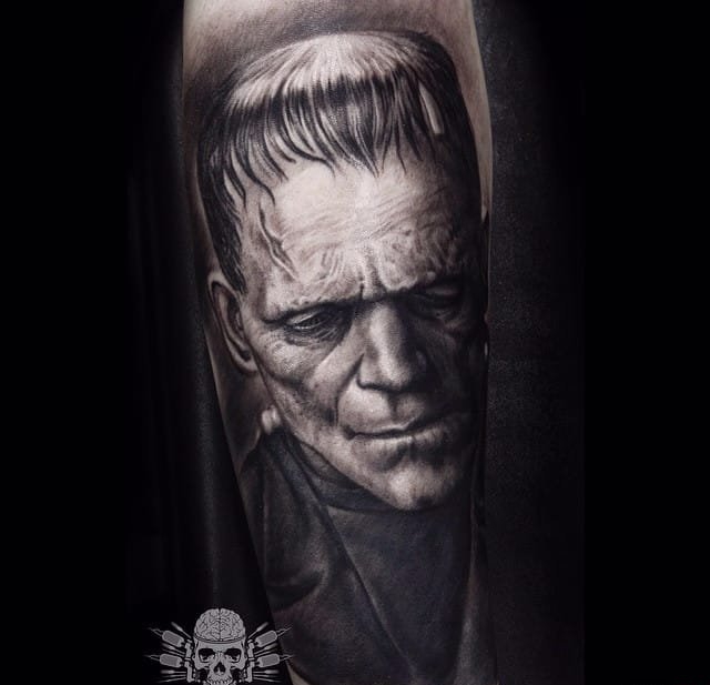 弗兰克斯坦的新娘化妆纹身图案作品