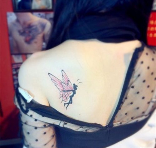 一组神秘感十足的花仙子精灵纹身