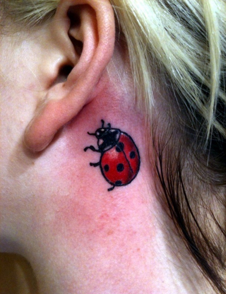 脚背上的三只瓢虫纹身图案缩略频道推荐图