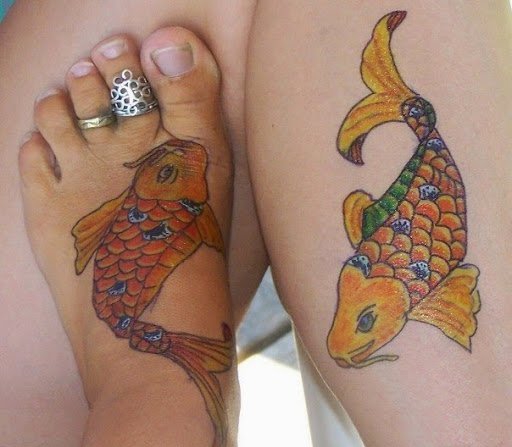 多款漂亮的鲤鱼纹身图片