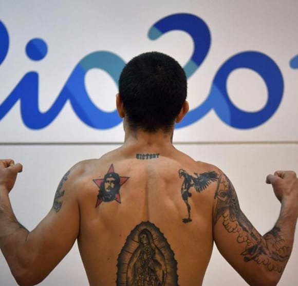 2016里约奥运会上的运动员纹身图案