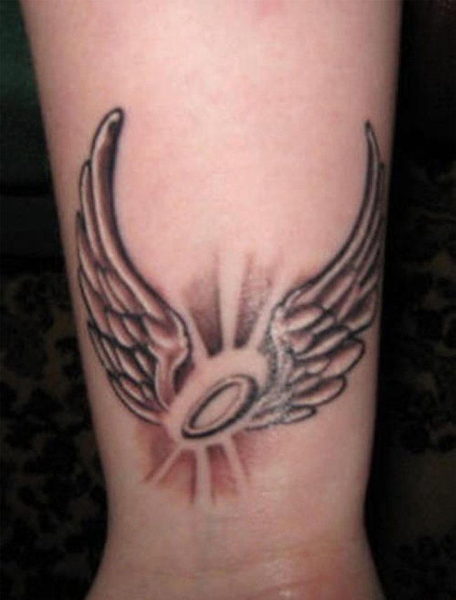 多款帅气的天使翅膀纹身图案