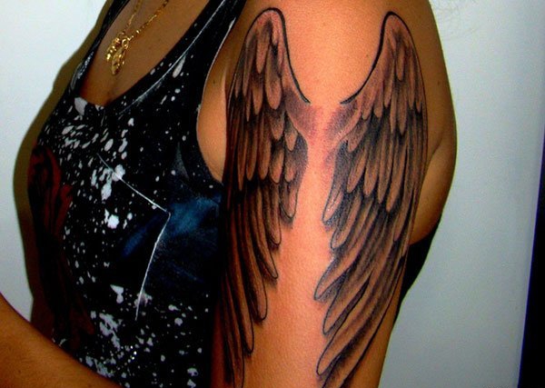 多款帅气的天使翅膀纹身图案