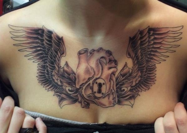 多款帅气的天使翅膀纹身图案