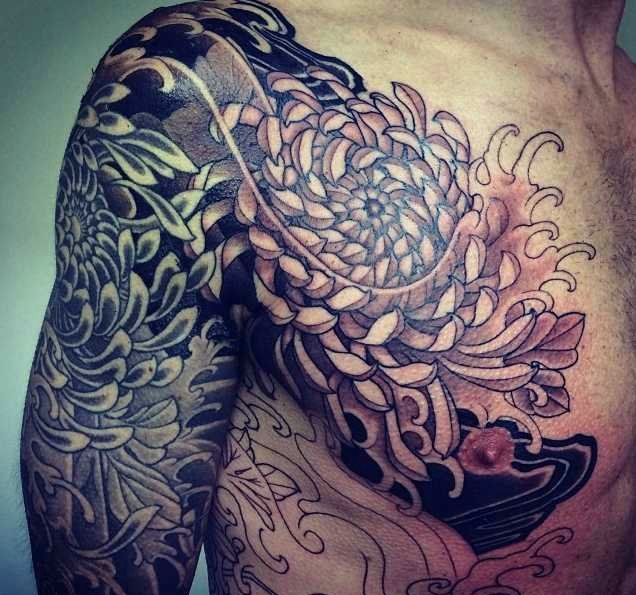 好看又真实的半甲图腾纹身刺青