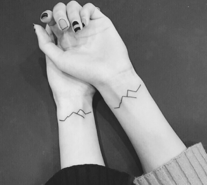 手腕情侣纹身刺青过个不一样的七夕