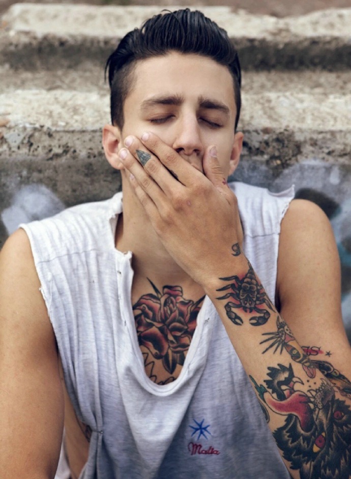 一组散发着雄性荷尔蒙的纹身图案