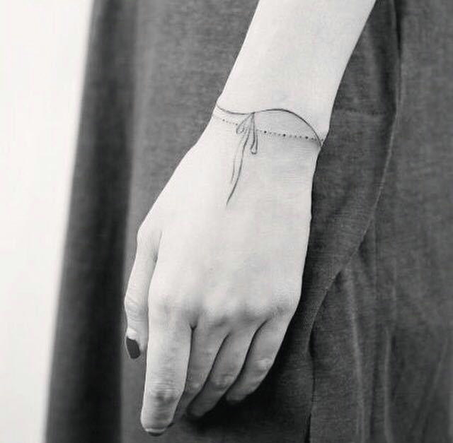 一组好看又不错的手链纹身图案