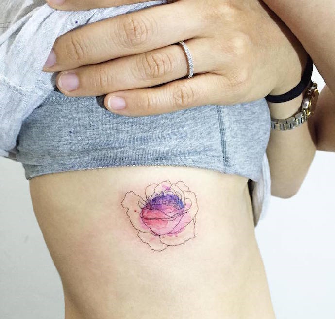 一组适合女生的小清新纹身图案