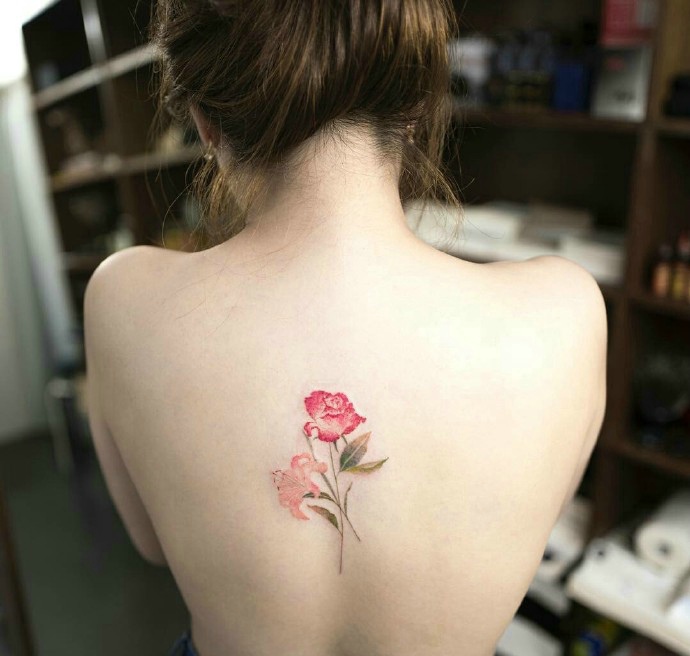 一组适合女生的小清新纹身图案