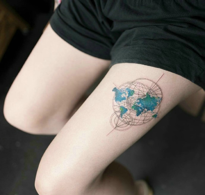 一组适合女生的小清新纹身图案