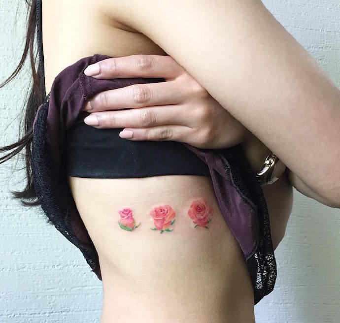 一组适合女生的小清新纹身图案