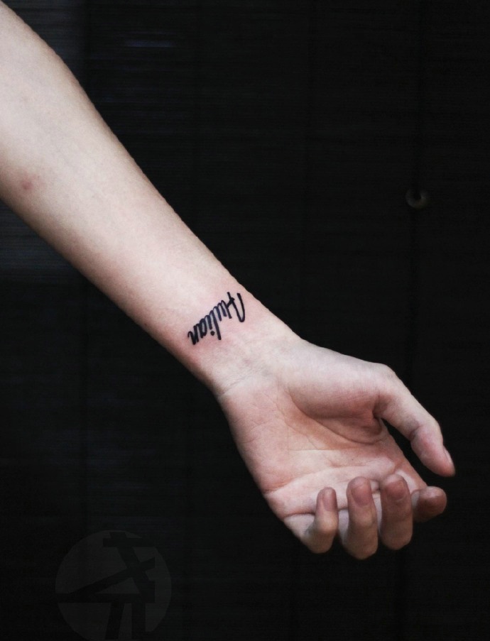 时尚现代化小清新英文纹身图案