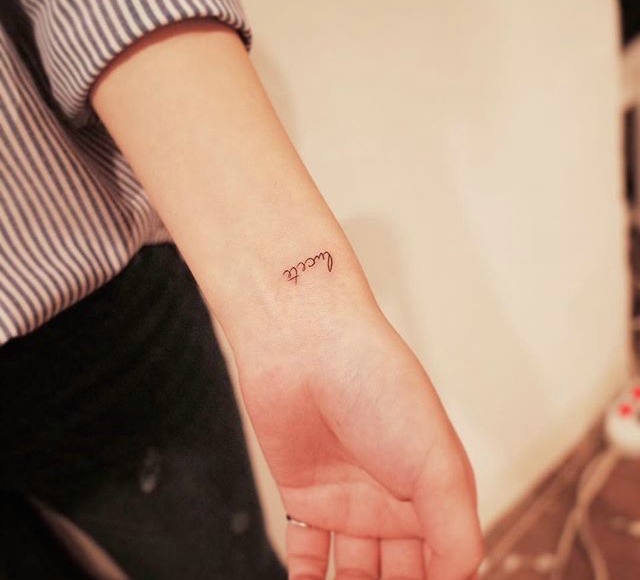 一组适合95后的女孩小清新纹身图案