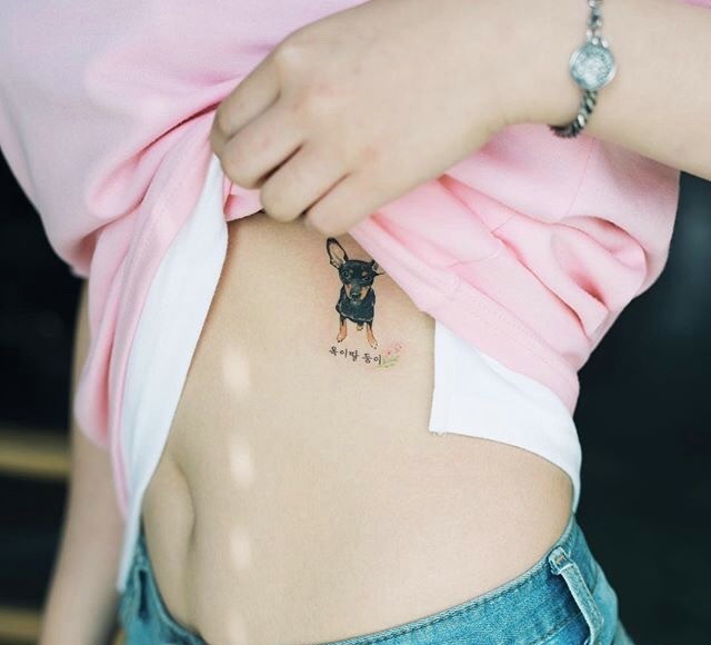 一组很有女人味的小清新纹身图案