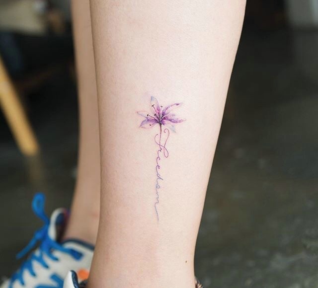 一组很有女人味的小清新纹身图案