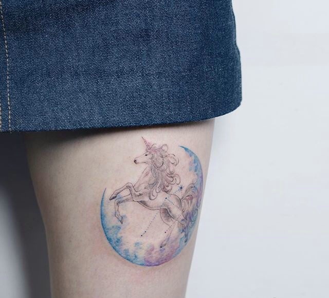 一组很有女人味的小清新纹身图案