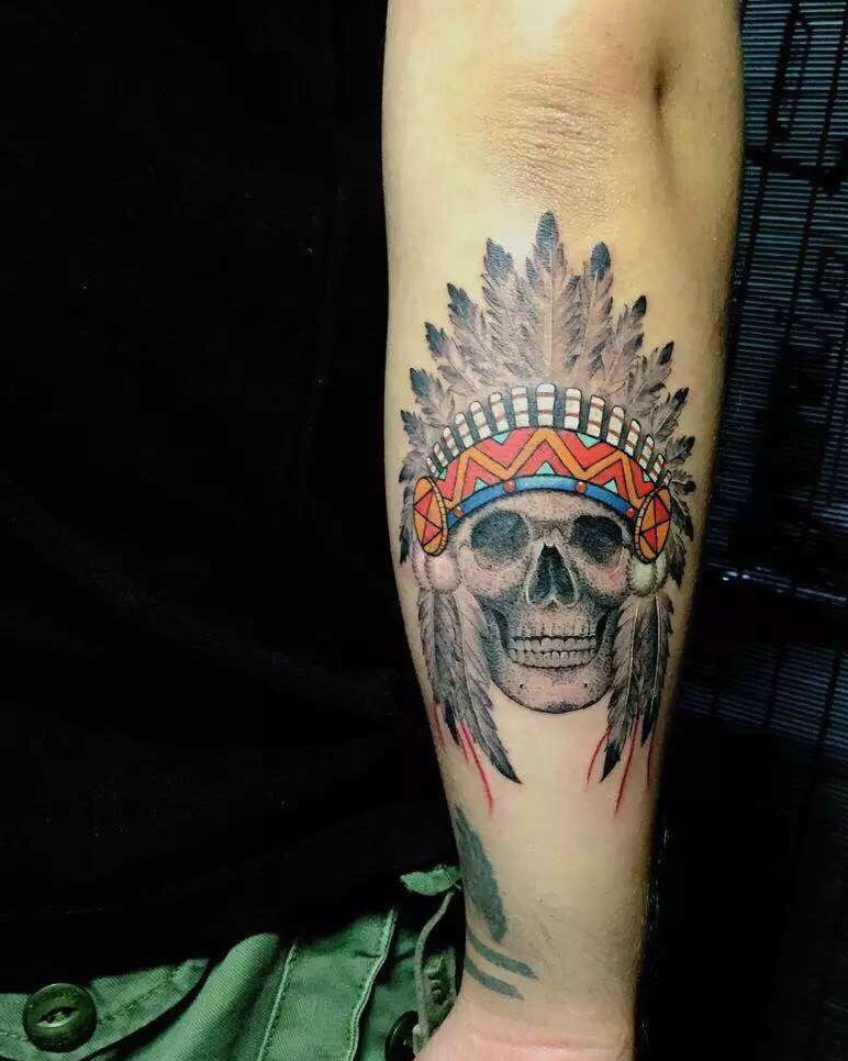 两款很有风趣的花臂纹身图案