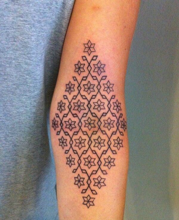 让人眼花缭乱的手臂图腾纹身刺青