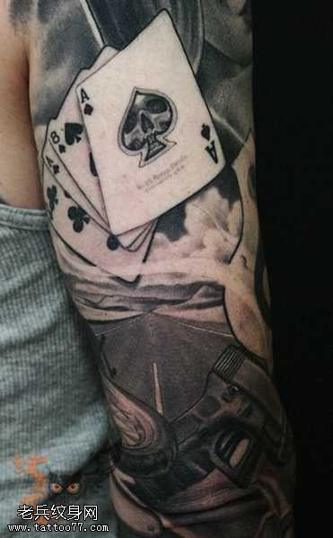 扑克纹身图案