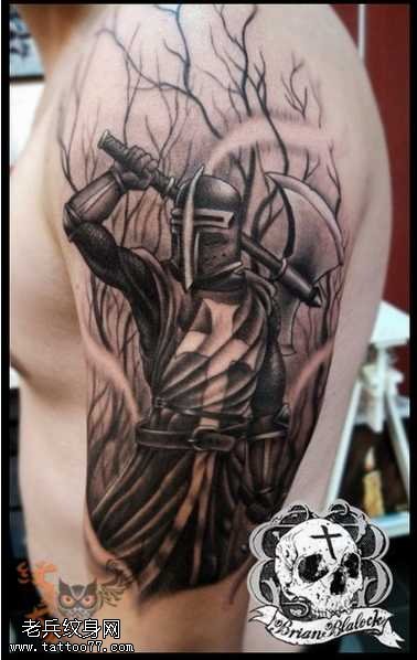 圣殿骑士纹身图案