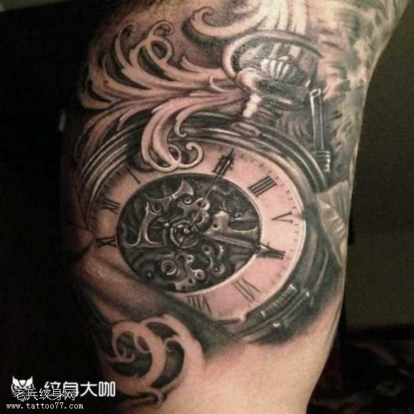 腿部表纹身图案