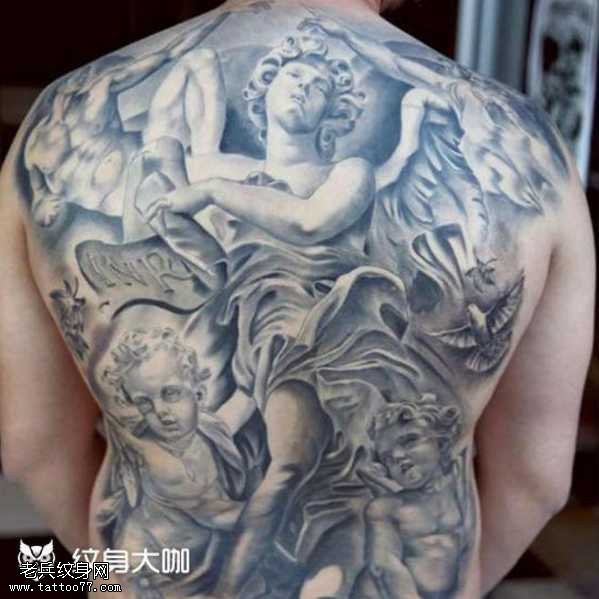 天使纹身图案