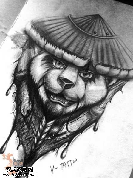 功夫熊猫纹身图案