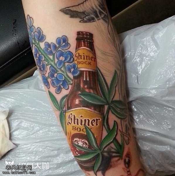 啤酒纹身图案