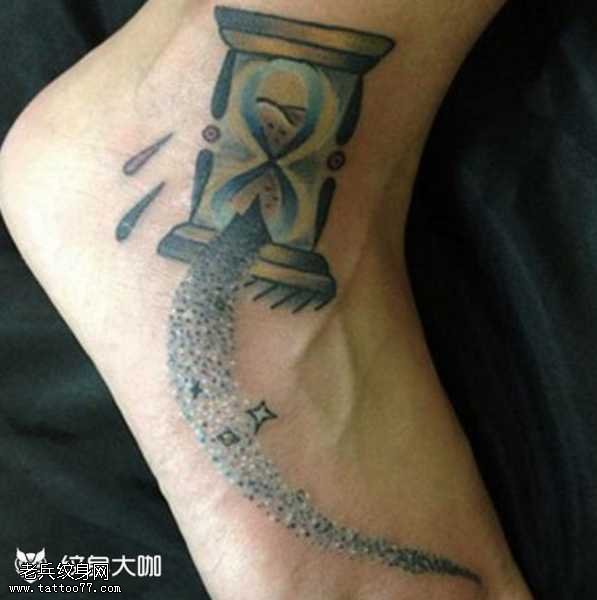 沙漏纹身图案