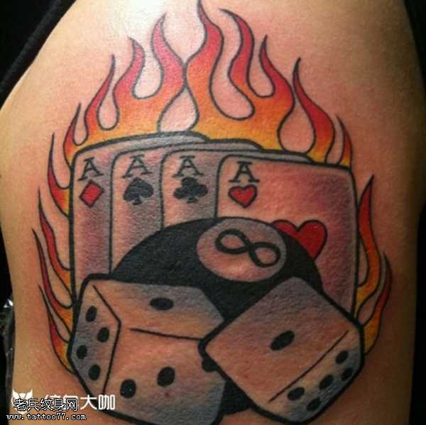 卡牌纹身图案