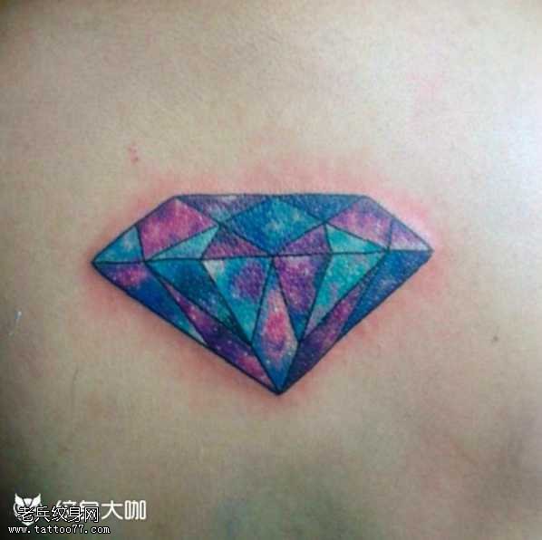 星空钻石纹身图案