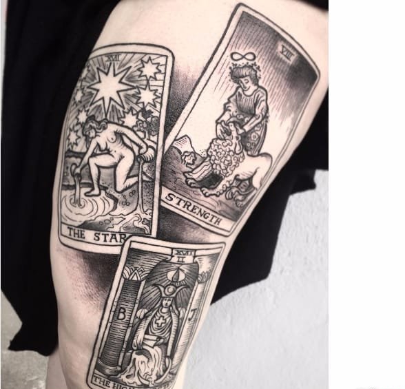15款迷人的塔罗牌纹身图案