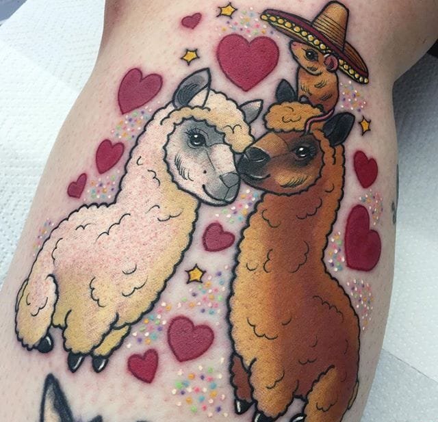 多款生动的新传统纹身图案来自阿什利卢卡