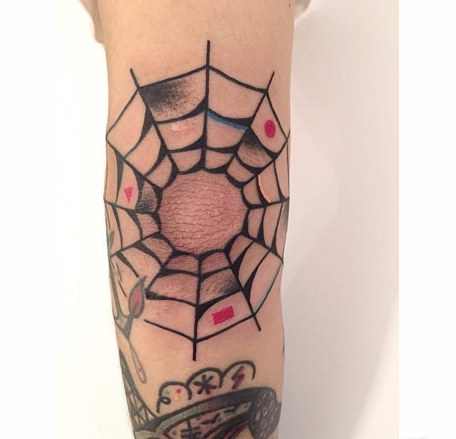 韩国纹身师Diki的解构风格纹身图案