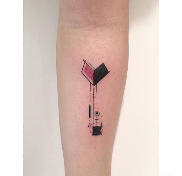 韩国纹身师Diki的解构风格纹身图案