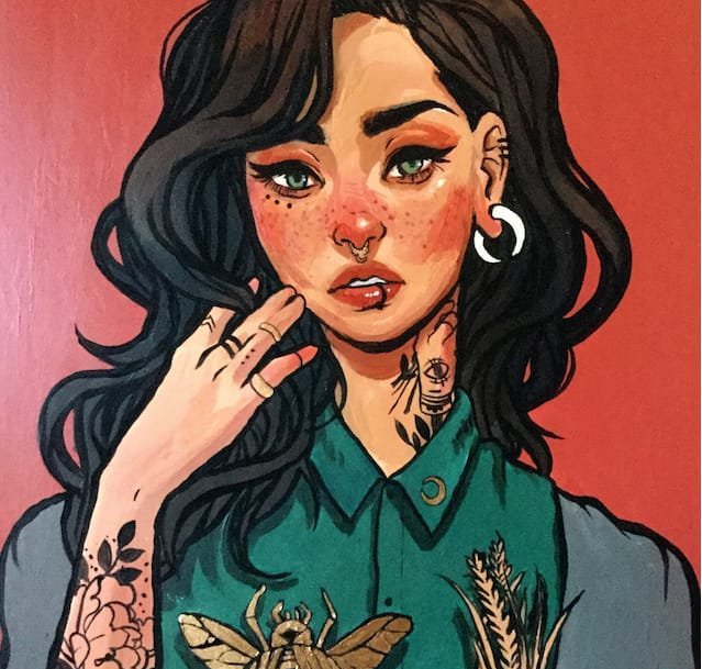 时尚的少女纹身艺术图案欣赏