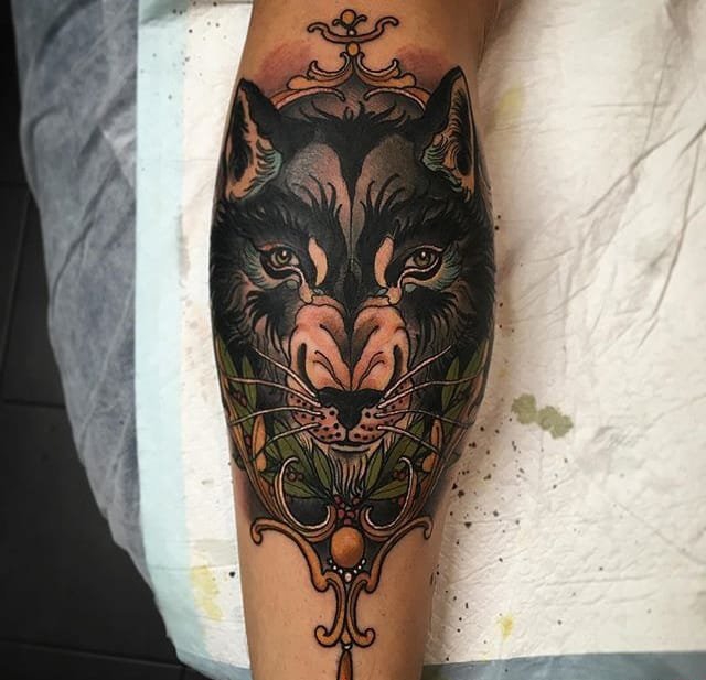 出色的新传统风格纹身图案来自杰克丹尼尔森