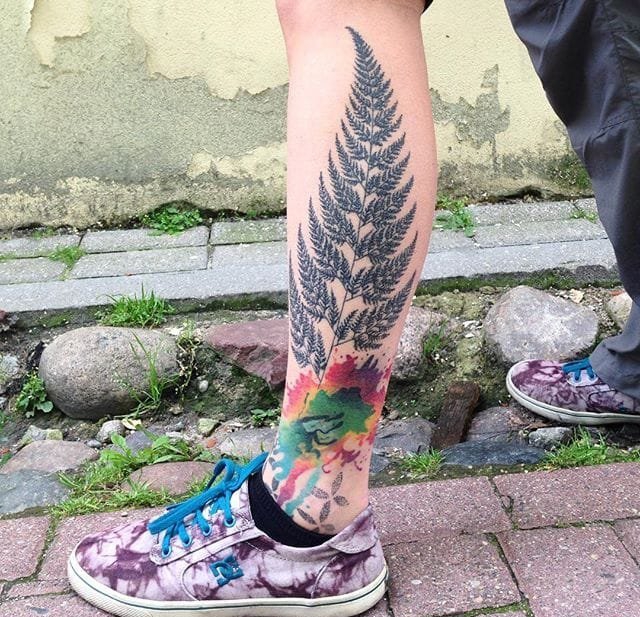 极其富有表现力的水彩纹身图案来自马蒂内斯