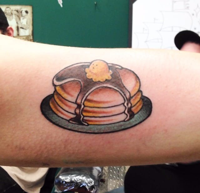 10款美味的煎饼纹身图案